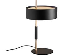 1953 Lampe à Poser Noire/Or Satin