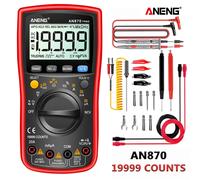 19999 comptes multimètre numérique multimètres True Rms compteur de courant AC/DC Voltimetro testeur de tension professionnel ANENG AN870 AN870 Green