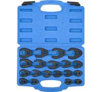 19pcs Clé à pied Crows -Métrique -Set 8-32 mm/0,3-1,3 pouce CR -Mo -acier avec Toolbox Handtool