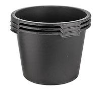 1a-Handelsagentur Lot de 3 seaux à mortier ronds Noir 40 l
