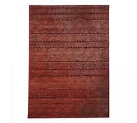 1A2T - Tapis Berbere Salon Rouge 60x110 cm - Design Moderne Tapis Geometrique - Petit Tapis Entrée Intérieur Idéal pour l'Entrée, 3639