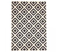 1A2T - Tapis Salon Moderne Design Tapis Geometrique Polypropylene - Grand Tapis Salon Crème 140x200 cm - Tapis à Poils Ras idéal pour Le Salon, 2912