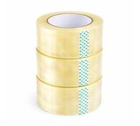1ABOVE Lot de 3 rouleaux de ruban adhésif transparent pour emballage 48 mm x 66 m | 54 microns | Idéal comme ruban adhésif transparent pour colis, ruban adhésif d'emballage solide et robuste pour