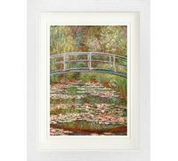 1art1 Claude Monet Poster Le Pont Japonais, 1899 Affiche Encadrée avec Passe-Partout Élégant | Images Murales | dans Un Cadre Photo 40x30 cm