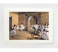 1art1 Edgar Degas Poster Le Foyer De La Danse A L'Opéra De La Rue Le Peletier, 1872 Affiche Encadrée avec Passe-Partout Élégant | Images Murales | dans Un Cadre Photo 40x30 cm