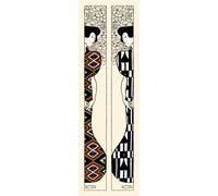 1art1 Gustav Klimt Deux Silhouettes, 1912, 1 Partie Poster Papier Peint 250x79 cm