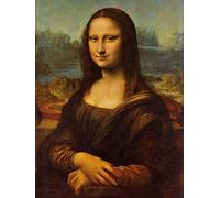 1art1 Leonardo Da Vinci Poster Impression sur Toile La Joconde, Mona Lisa, 1503-1506 Affiche Murale XXL Encadrée | Tendue sur Cadre en Bois | Tableau 40x30 cm