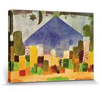 1art1 Paul Klee Poster Impression sur Toile Le Niesen, Nuit Égyptienne, 1915 Affiche Murale XXL Encadrée | Tendue sur Cadre en Bois | Tableau 40x30 cm