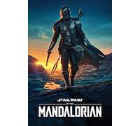 1art1 Star Wars Poster The Mandalorian Nightfall Affiche Murale 91x61 cm