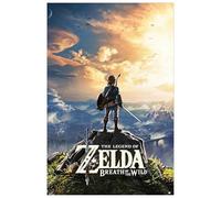 1art1 The Legend of Zelda Poster Breath of The Wild, Coucher De Soleil Affiche Murale 91x61 cm