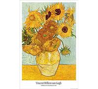 1art1 Vincent Van Gogh Poster Vase avec Douze Tournesols, 1888 Affiche Murale 91x61 cm