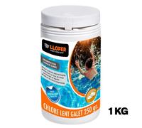 1KG CHLORE LENT GALETS DE 250GR