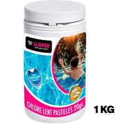 1KG CHLORE LENT PASTILLES DE 20GR.