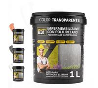 1KG Revêtement d'étanchéité hybride avec polyuréthane définitive | Peinture imperméable pour terrasses, toits et extérieurs, protection contre les fuites et les fuites transparent