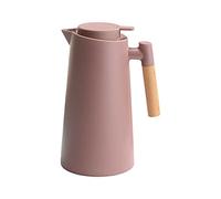 1L Coffee Double Walled Vacuum Coffee Pot Carafe Pot With Wood Handle Water Kettle Insulated Flask Tea Carafe Keeping Hot Cold Maiju
