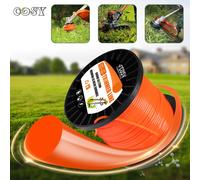 1LB 2.4/2.7/3.0/4.0mm tonte Nylon coupe gazon corde débroussailleuse ligne de coupe Orange rond débroussailleuse tondeuse cordon ligne fil