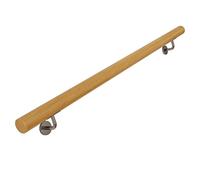 1m / 2m / 3m / 4m / 5m / 6m Mains Courantes en Bois pour Escaliers Intérieurs, Main Courante d'Escalier Antidérapante pour Personnes Âgées, Barre d'Appui Murale avec Support en Métal (Size :