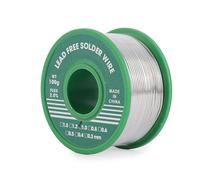 1mm Fil de Soudure Sans Plomb, 100g Fil étain Soudure | Mince à Noyau de Colophane, Sn99.3%-Cu0.7%, Bobine d'étain à Souder Avec Flux pour Soudure la électrique