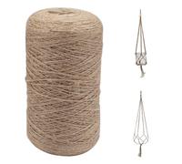 1MM x 600M Ficelle de Jute, Corde Chanvre Naturelle, Corde de Jute | Résistant à la Déchirure Corde en Jute, Cordelette Ficelle Jardin pour Décoration, DIY Créatifs Artisanat, Jardinage
