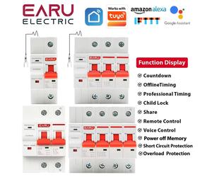 1P 2P 3P 4P TUYA APP WIFI disjoncteur minuterie télécommande vocale vie intelligente automatique Intelligent interrupteur WIFI
