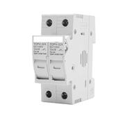 1P 2P DC Fuse Holder 10 * 38mm High Voltage Solar PV 1100V TOPV-30 Base Photovoltaic System Protection Protector gpV BIANMTSW(2P Without LED)