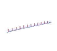 1P 63A, 12 modules, 1 pôle unipolaire, peigne de raccordement pour appareils DIN, longueur 22,5 cm, extrémité de connexion pour unités et tableaux électriques