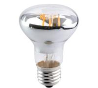 1PACK R63 4W LED Ampoule de Filament Forme classique sphérique,220V E27 Culot, Blanc Chaud 2700K, Angle de Faisceau 360°, Equivalent à 40 Watt