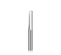 1pc 1/4 tige carbure fin Mil 2 flûte Striaght fraise en bout CNC for le travail du bois fraisage routeur peu(6.35x3.175x12x50L)