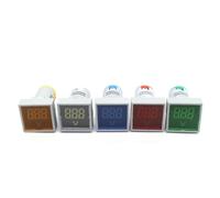 1pc 22MM AC 20-500V Voltmeter Square Panel LED Digital Voltage Meter Indicator Light Tester Red Blue Yellow Green White NWPNLXEA(Weiß)