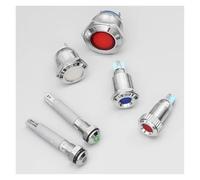 1pc 6 8 10 12 16mm Waterproof IP67 Metal LED Warning Indicator Light Signal Lamp Pilot Wire 3V 5V 12V 24V 110V 220V 2pin NWPNLXEA(12mm,3P_12-24V)