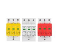 1pc AC SPD 3P 3 Phase 20KA 40KA 60KA 275V 385V 420V House Lightning Surge Protector Protective Low-voltage Arrester Device EKFBQBGW(385V,10-20KA)