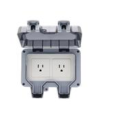 1pc Americ US Standard IP66 15A AC250V Weatherproof Outdoor Wall Power Socket Box Electrical Outlet for Charging Pile NWPNLXEA(MP21-A)