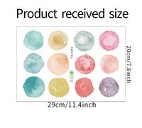 1PC Aquarelle Vert Menthe Polka Dot Autocollants Chambre d'enfants Pépinière Décorer Cadeau Stickers Muraux Décor de Chambre Autocollants Esthétiques~00371