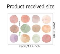 1PC Aquarelle Vert Menthe Polka Dot Autocollants Chambre d'enfants Pépinière Décorer Cadeau Stickers Muraux Décor de Chambre Autocollants Esthétiques~00083