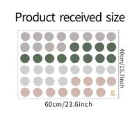 1PC Aquarelle Vert Menthe Polka Dot Autocollants Chambre d'enfants Pépinière Décorer Cadeau Stickers Muraux Décor de Chambre Autocollants Esthétiques~00356