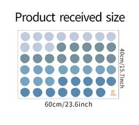 1PC Aquarelle Vert Menthe Polka Dot Autocollants Chambre d'enfants Pépinière Décorer Cadeau Stickers Muraux Décor de Chambre Autocollants Esthétiques~00365