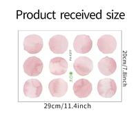1PC Aquarelle Vert Menthe Polka Dot Autocollants Chambre d'enfants Pépinière Décorer Cadeau Stickers Muraux Décor de Chambre Autocollants Esthétiques~00377
