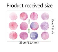 1PC Aquarelle Vert Menthe Polka Dot Autocollants Chambre d'enfants Pépinière Décorer Cadeau Stickers Muraux Décor de Chambre Autocollants Esthétiques~00375