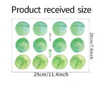1PC Aquarelle Vert Menthe Polka Dot Autocollants Chambre d'enfants Pépinière Décorer Cadeau Stickers Muraux Décor de Chambre Autocollants Esthétiques~00374