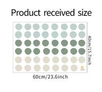 1PC Aquarelle Vert Menthe Polka Dot Autocollants Chambre d'enfants Pépinière Décorer Cadeau Stickers Muraux Décor de Chambre Autocollants Esthétiques~00359