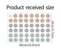 1PC Aquarelle Vert Menthe Polka Dot Autocollants Chambre d'enfants Pépinière Décorer Cadeau Stickers Muraux Décor de Chambre Autocollants Esthétiques~00355