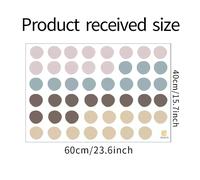 1PC Aquarelle Vert Menthe Polka Dot Autocollants Chambre d'enfants Pépinière Décorer Cadeau Stickers Muraux Décor de Chambre Autocollants Esthétiques~00364