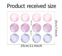 1PC Aquarelle Vert Menthe Polka Dot Autocollants Chambre d'enfants Pépinière Décorer Cadeau Stickers Muraux Décor de Chambre Autocollants Esthétiques~00372
