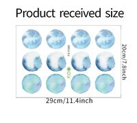 1PC Aquarelle Vert Menthe Polka Dot Autocollants Chambre d'enfants Pépinière Décorer Cadeau Stickers Muraux Décor de Chambre Autocollants Esthétiques~00376