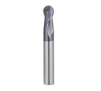 1pc boule nez fin fraise carbure de tungstène fraise CNC routeur peu outil de fraisage HRC50 55 65 2 cannelure boule fin fraise R1 R2