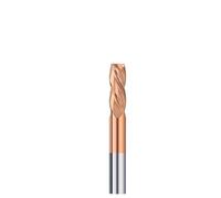 1pc carbure fraise en bout 4mm 6mm tige 4 flûte TiCN enduit CNC routeur peu outil de fraisage plat(4x4x8x45mm)