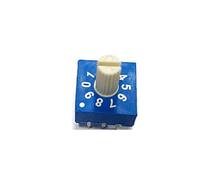1PC Code de l'encodeur rotatif Interrupteur DC 24V 25mA Commutateur d'encodage 10x10mm ERD110RS 10 bit 0-9 3:3 Bouton poussoir pour codeur rotatif avec poignée