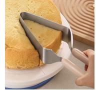 1pc-Découpe-gâteau en acier inoxydable, Pince à gâteau en forme de triangle, Diviseur de gâteau