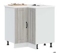 1pc Gris Armoire base/Caisson de cuisine - Magnifique Armoire d'angle de cuisine Lucca sonoma gris - Bois d'ingénierie CL9642364