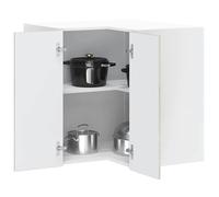 1pc Gris Caisson de cuisine flottante - Magnifique Armoire d'angle murale de cuisine - pour rangement - Porto gris béton CL3978483